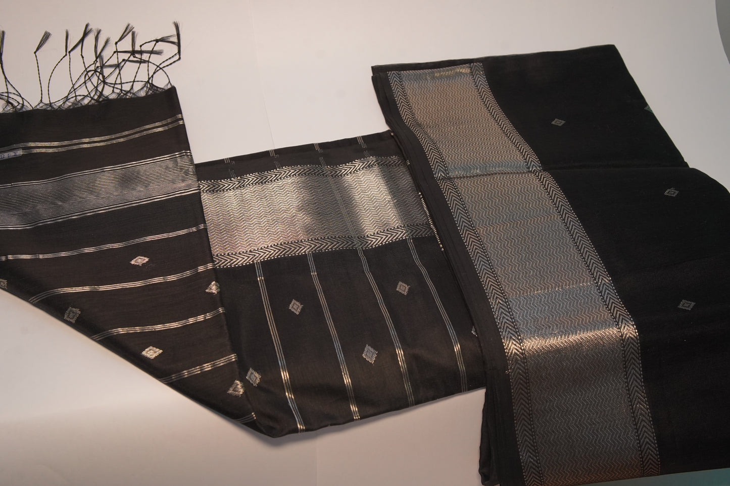Virasat Black | Honnesha Cotton Silk Saree