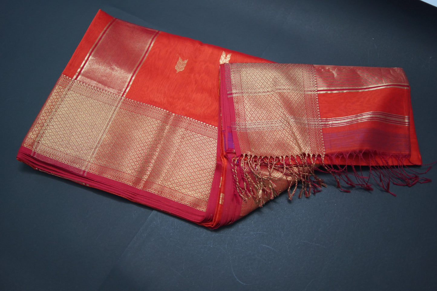 Parnika | Honnesha Cotton Silk Maheshwari Saree