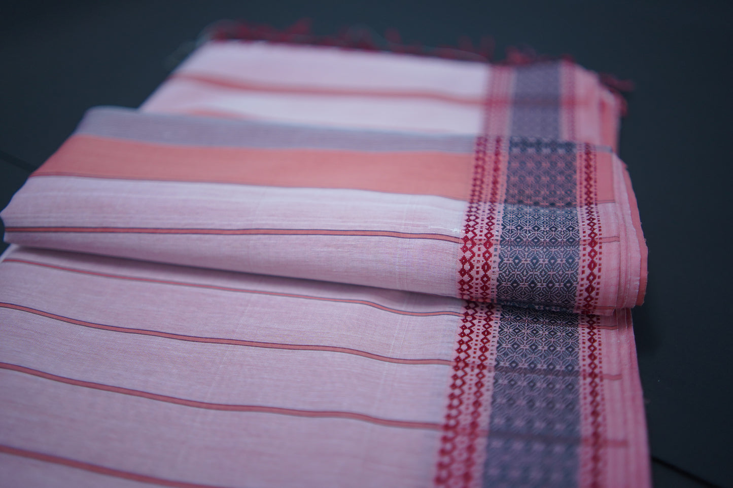 Iris Watermelon Pink Cotton Silk Saree