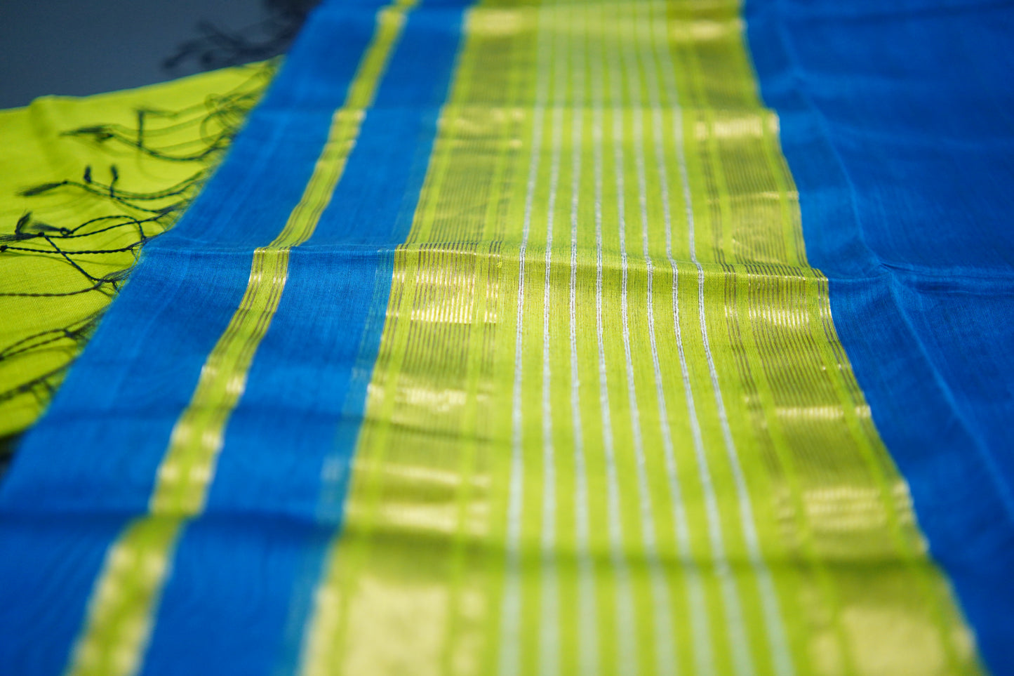 Adya Royal Blue | Honnesha Silk Cotton Handloom Suit Material