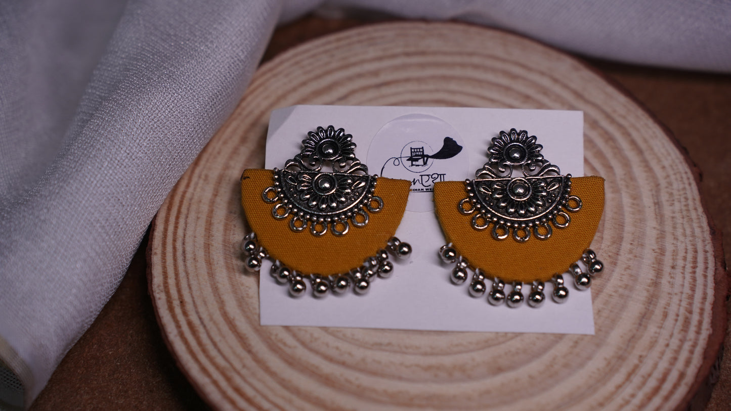 Boho Chic | Yellow | Handcrafted Earrings