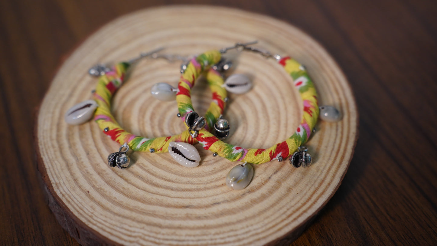 Boho Chand Bali | Colorfull | Handcrafted Earrings