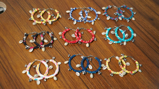 Boho Chand Bali | Colorfull | Handcrafted Earrings