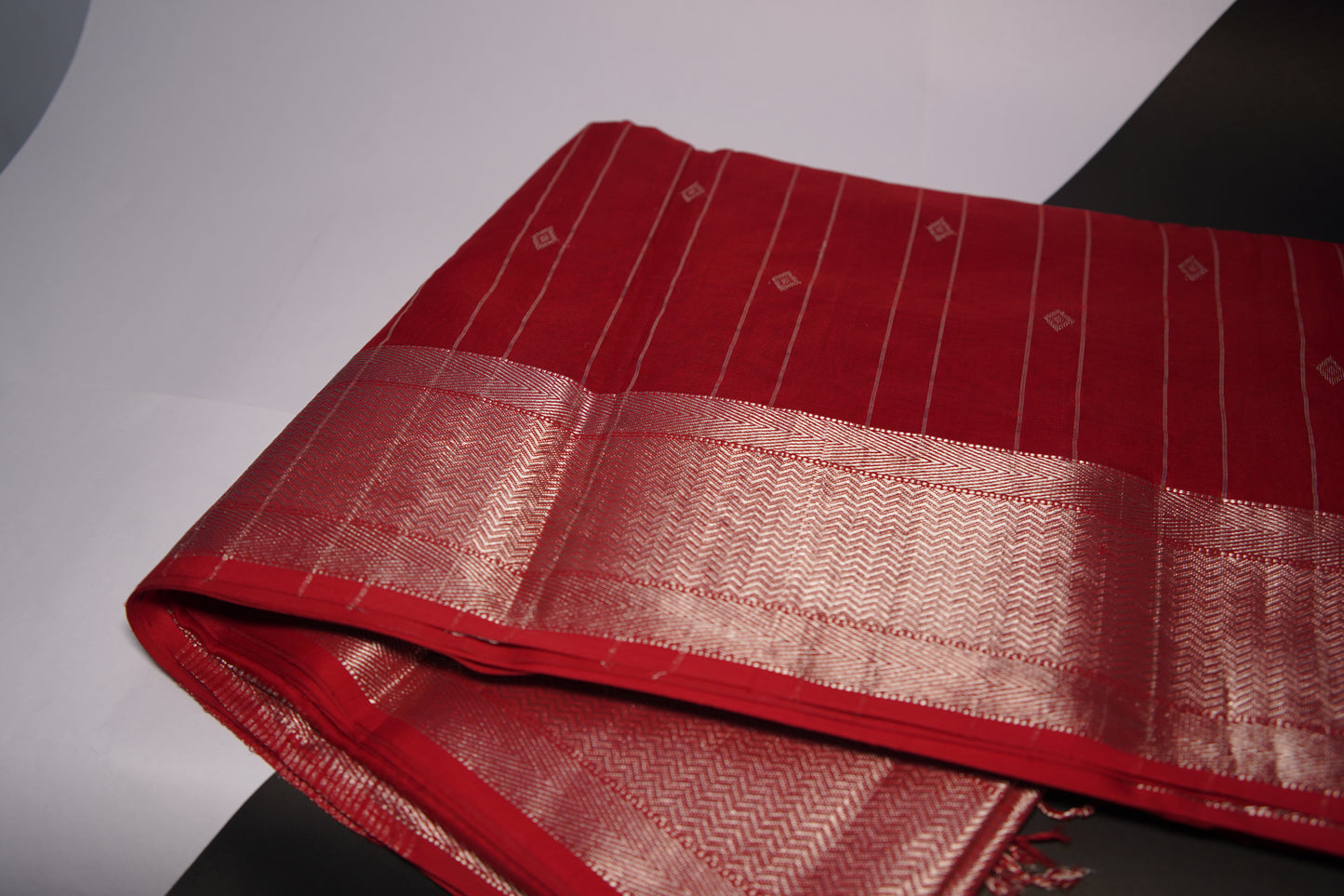 Virasat Red | Honnesha Cotton Silk Saree