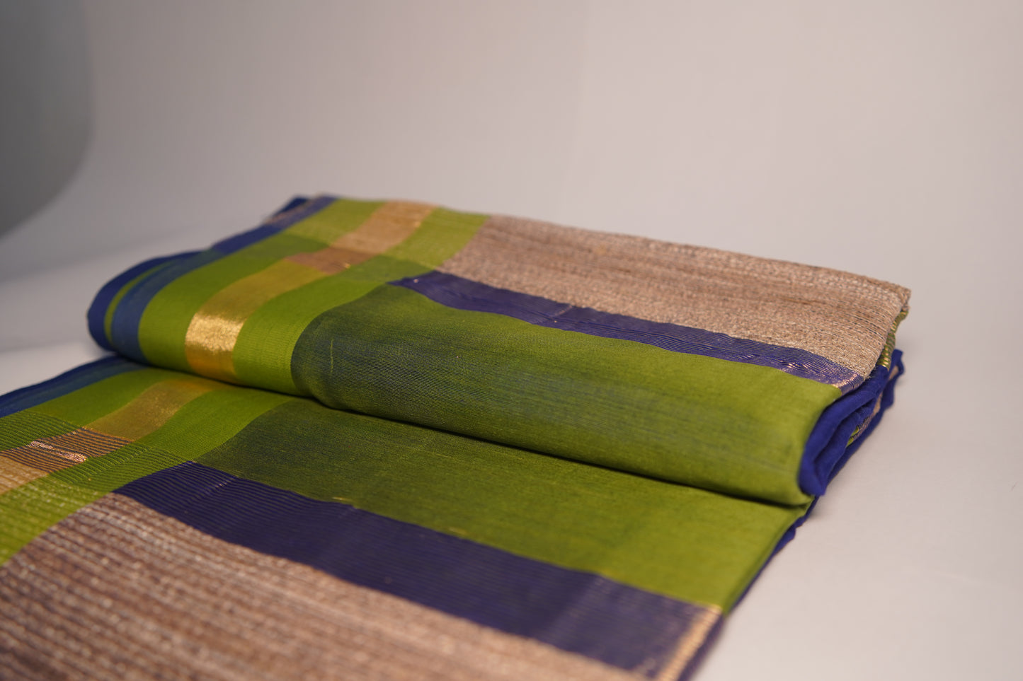 Lily | Navy Blue Cotton Silk Saree