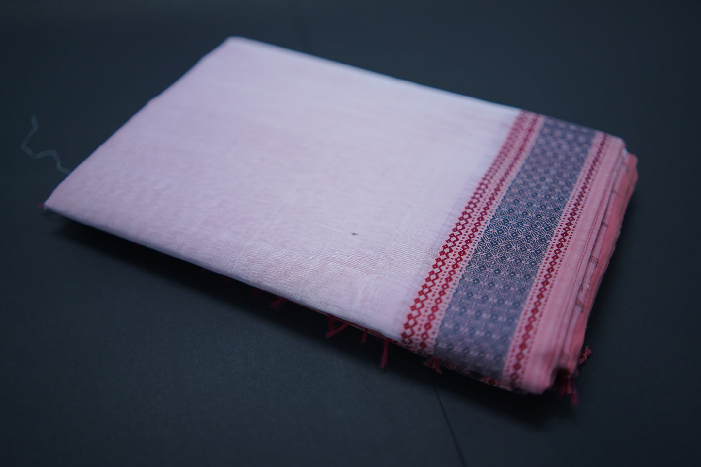 Iris Watermelon Pink Cotton Silk Saree