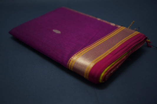 Varnika Mahroon| Honnesha Handloom Saree