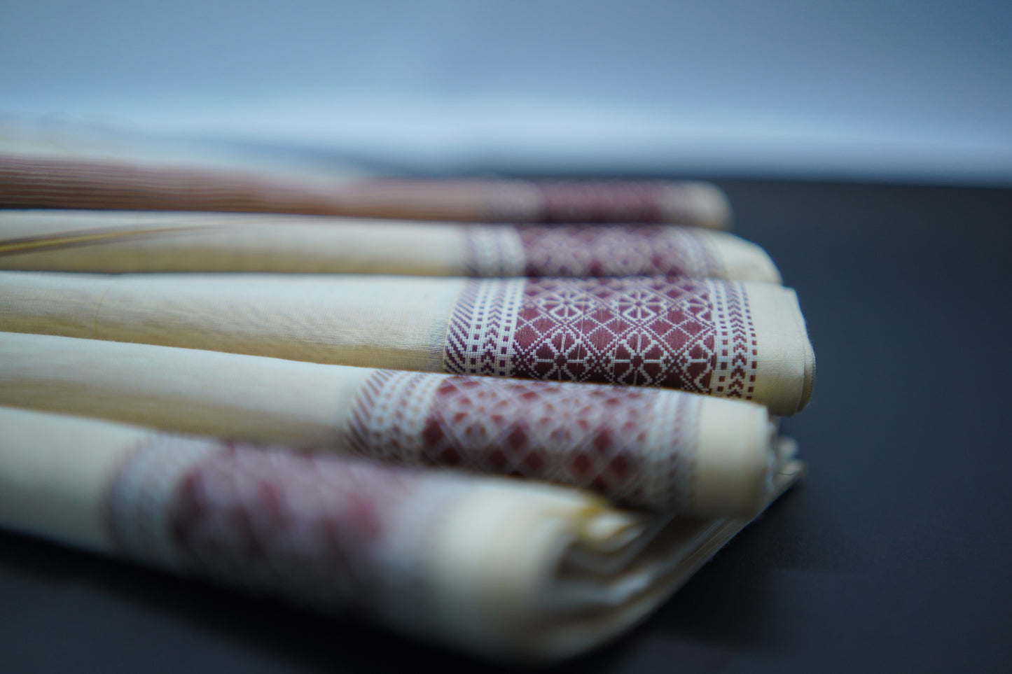 Iris Ivory / Brown, Yellow Cotton Silk Woven Saree
