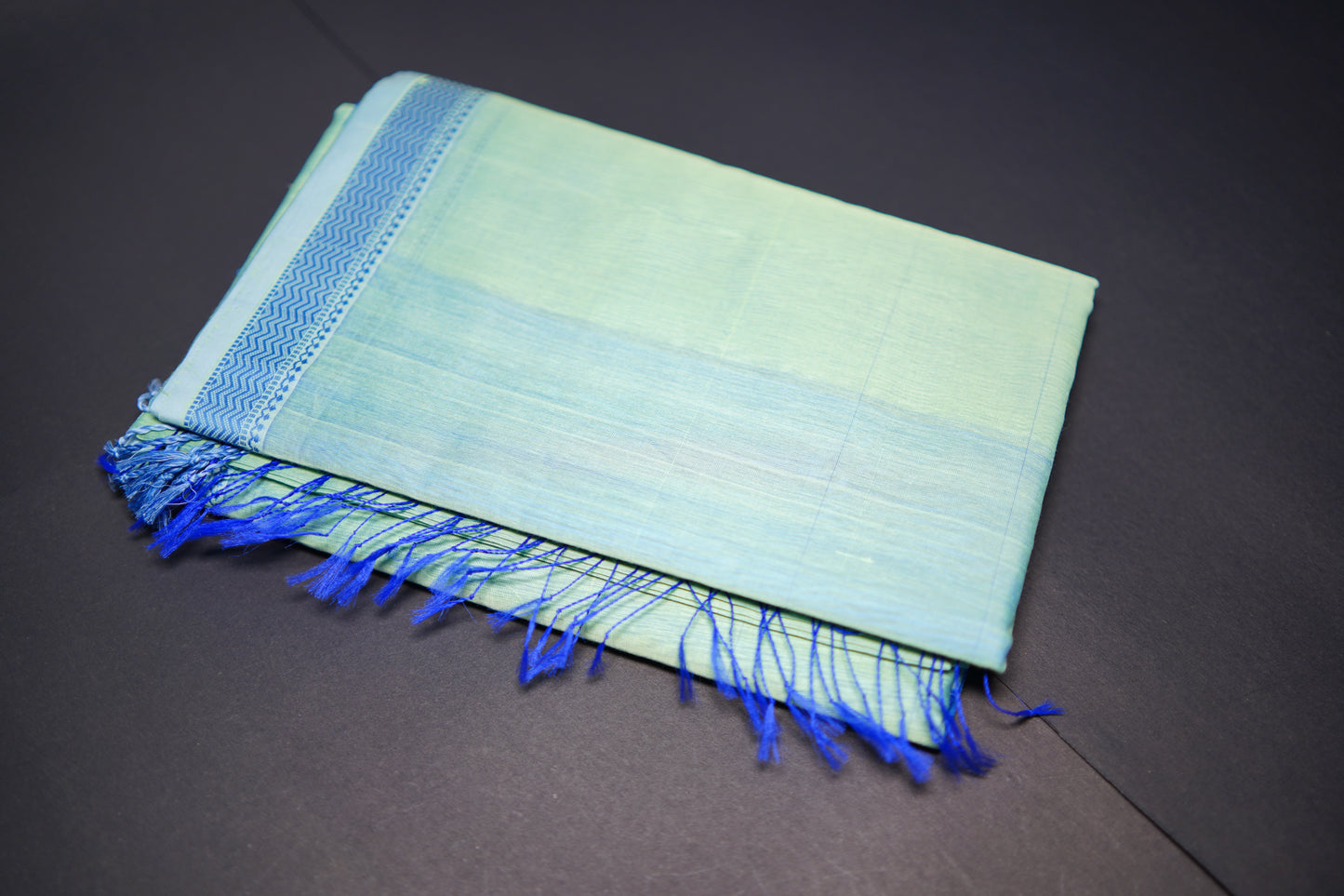 Tulip Pastel Green Cotton Handloom Saree