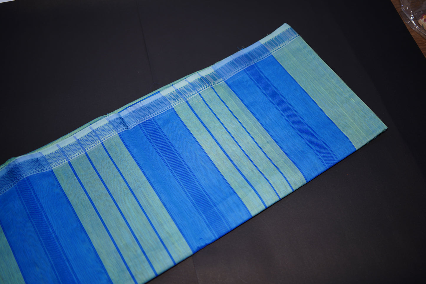 Tulip Pastel Green Cotton Handloom Saree