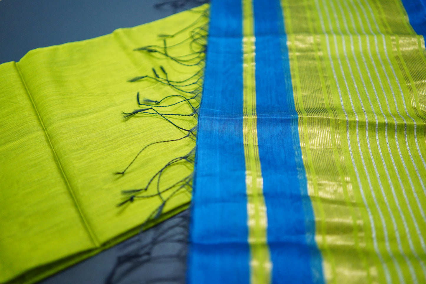 Adya Royal Blue | Honnesha Silk Cotton Handloom Suit Material