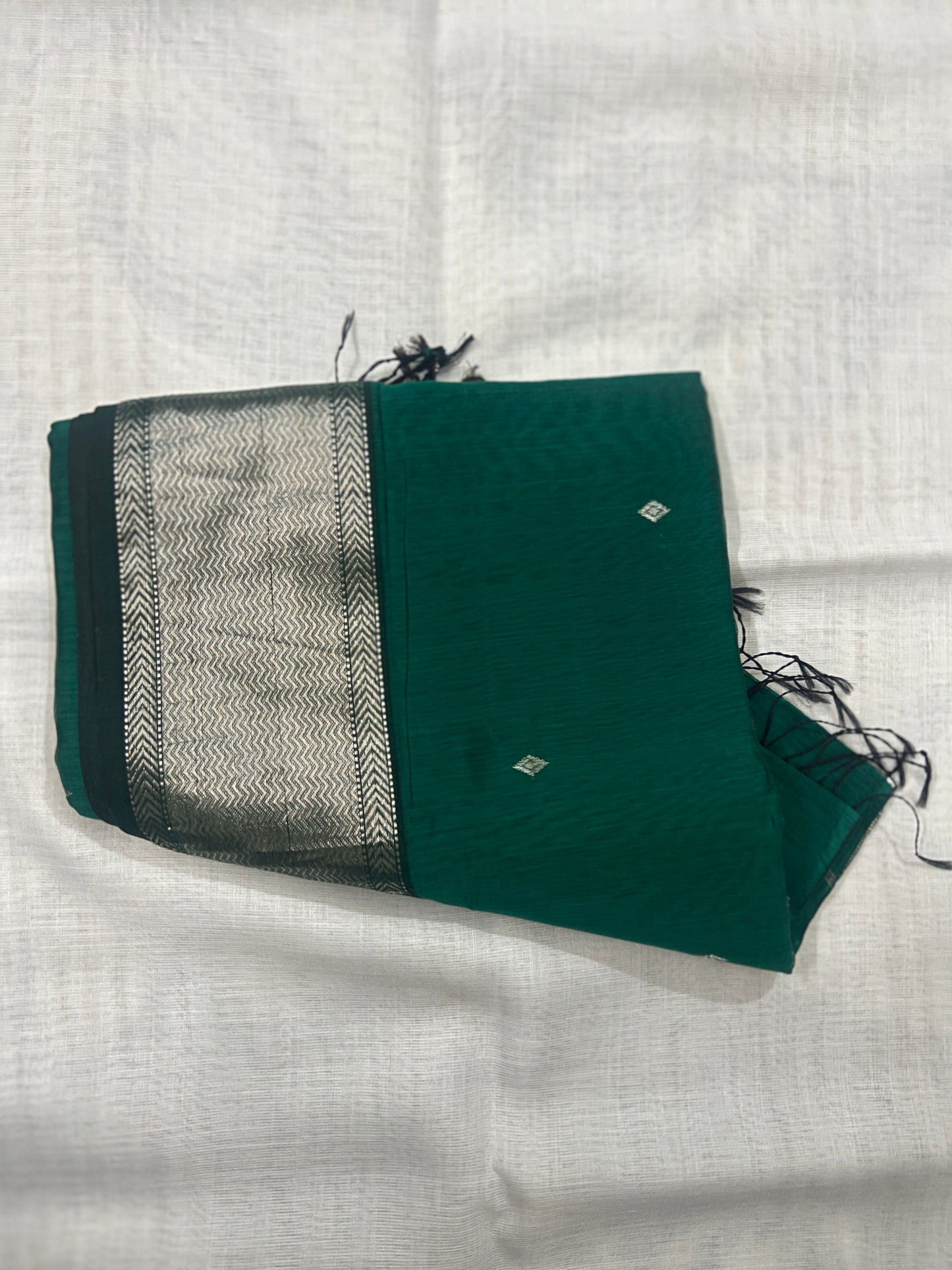 Virasat Bright Grey| Honnesha Cotton Silk Saree