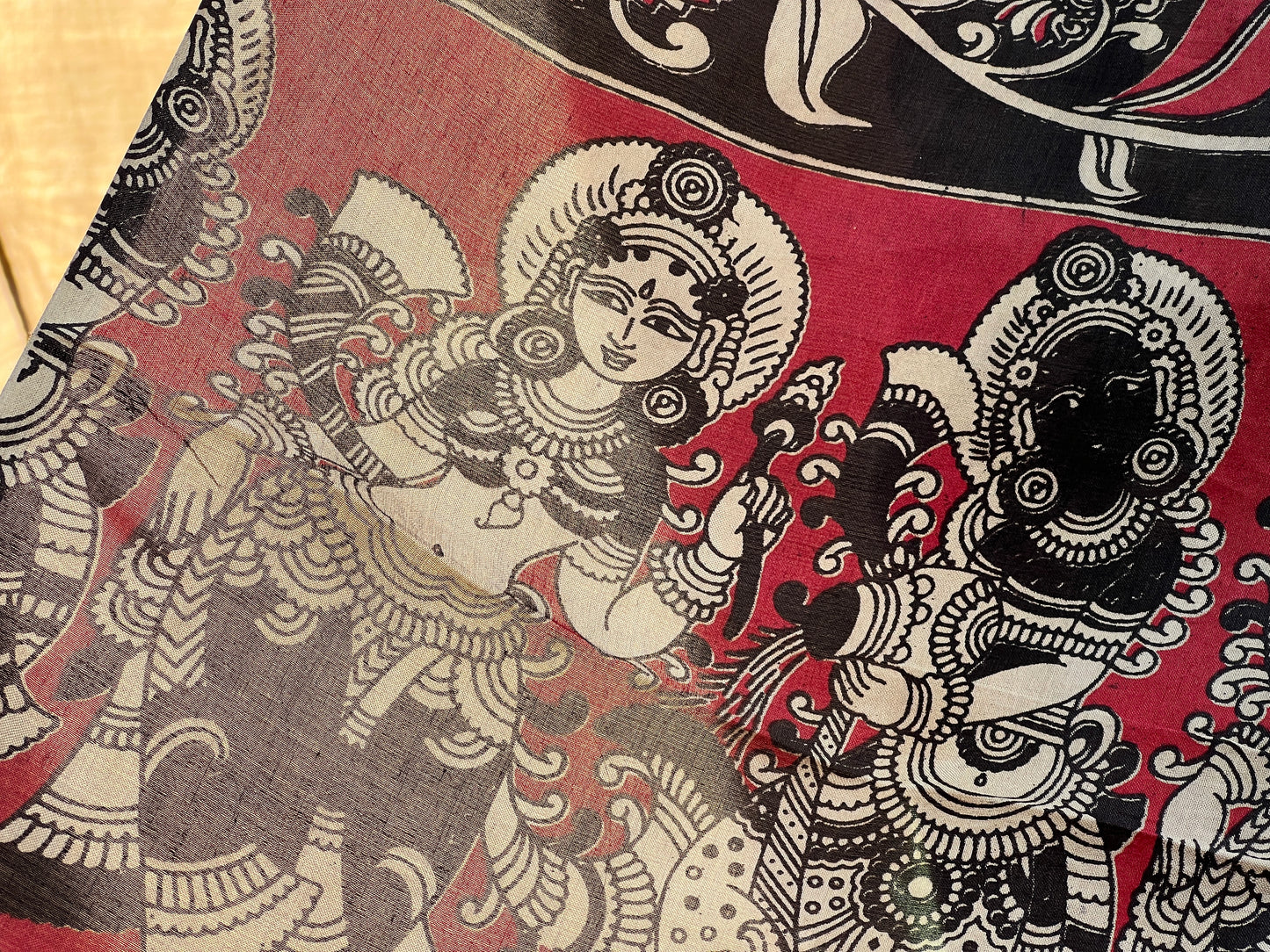 Black Kalamkari | Honnesha Handloom