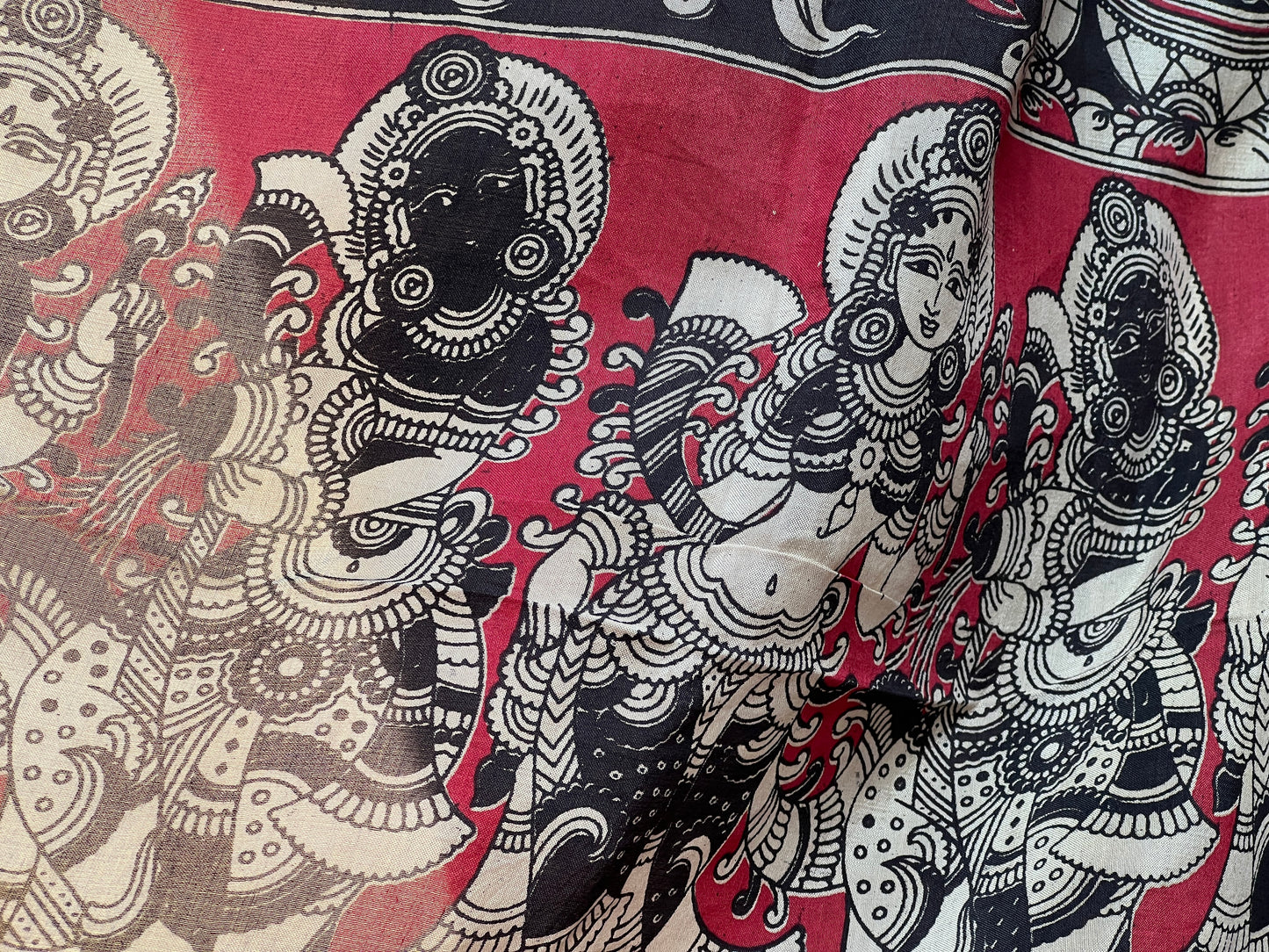 Black Kalamkari | Honnesha Handloom