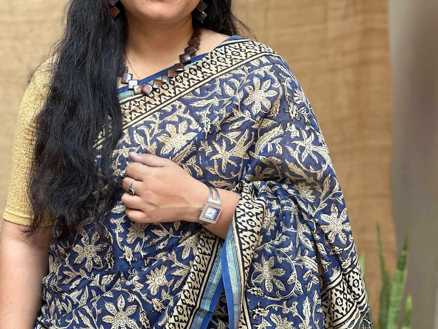 Bagru Print Blue | Honnesha Handloom