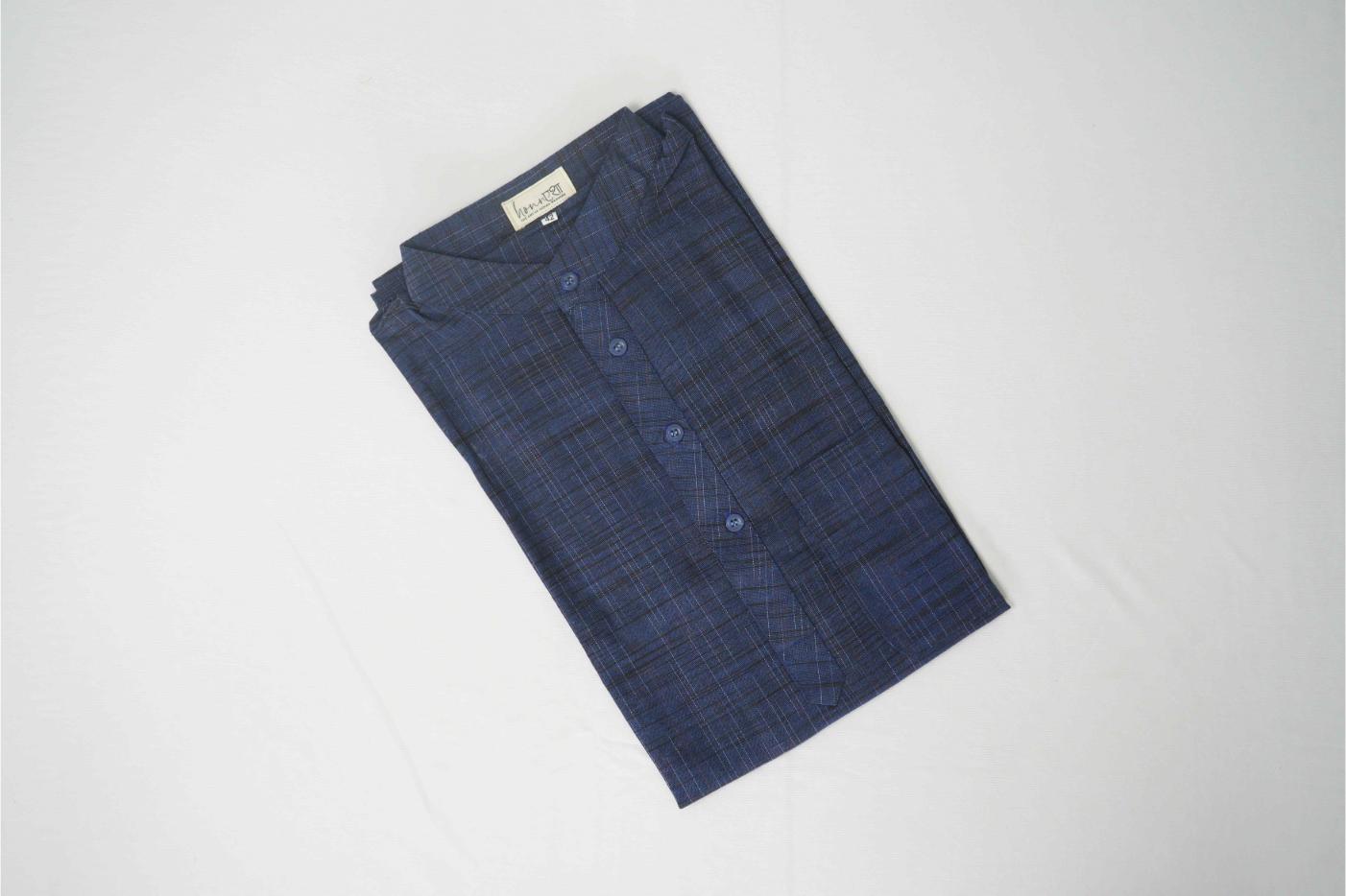 Khadi Half sleeve short kurta | Honnesha