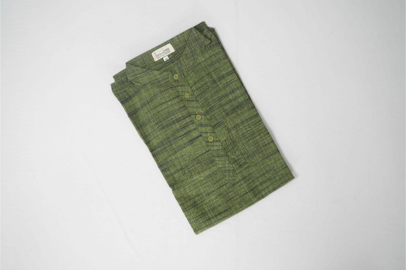 Khadi Half sleeve short kurta | Honnesha