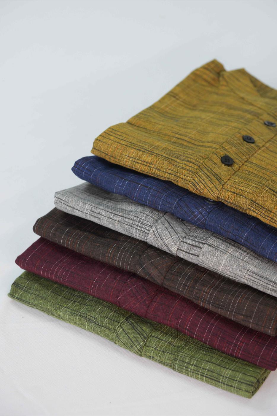 Khadi Half sleeve short kurta | Honnesha