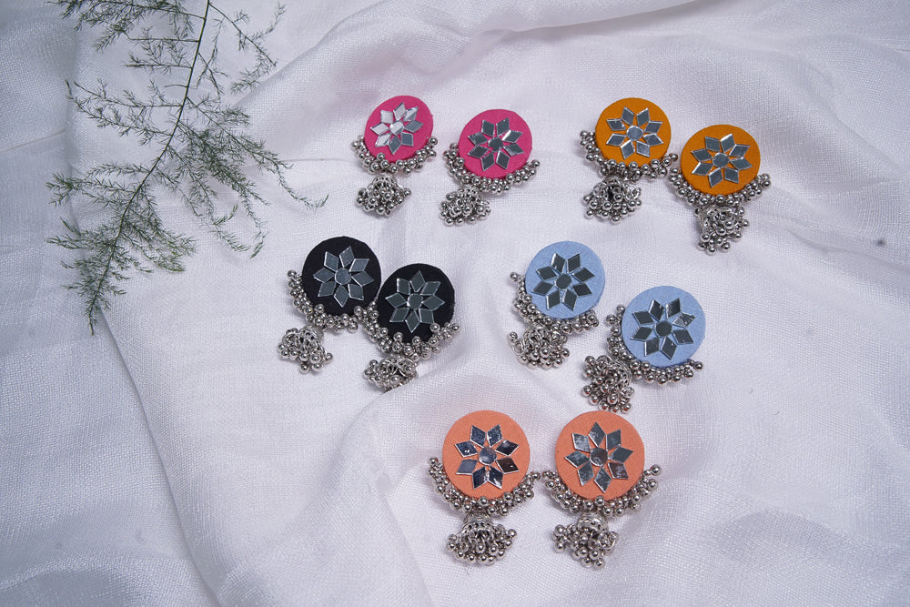 Round Mirror Earrings