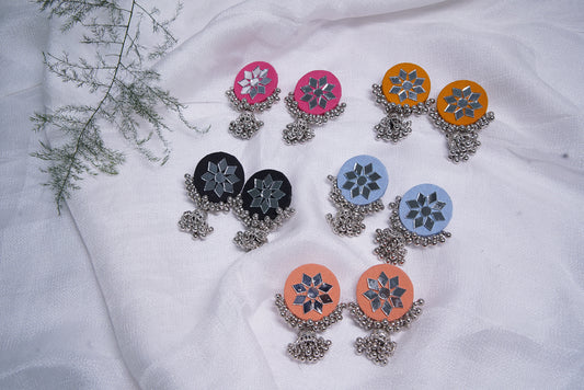 Round Mirror Earrings