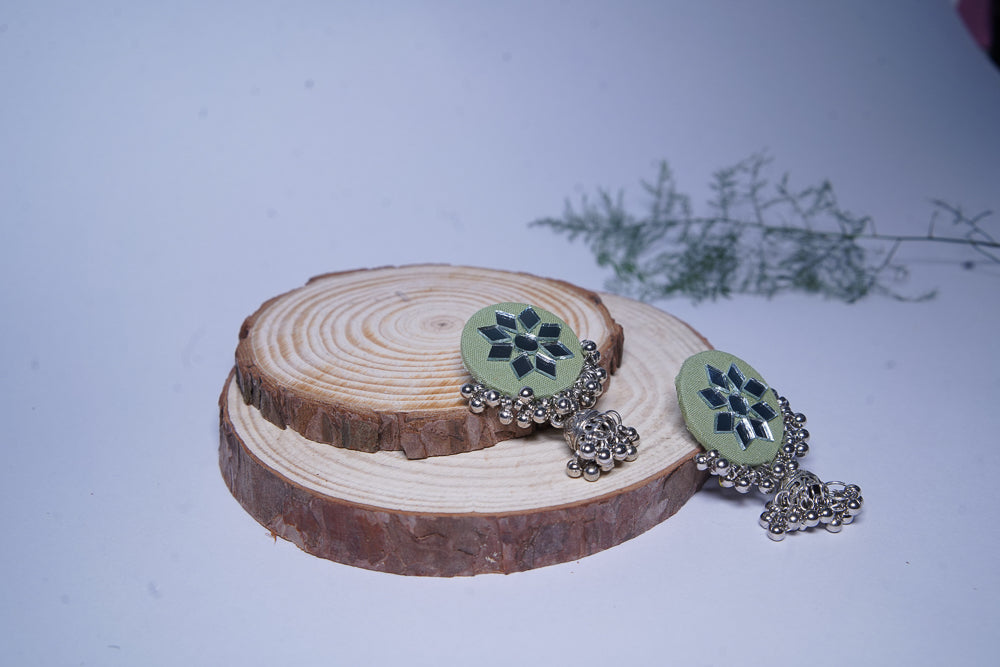 Round Mirror Earrings