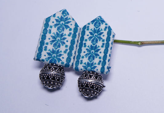 Boho Flair | Space Blue | Handcrafted Earrings